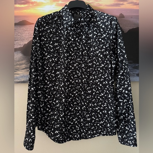 Guess Los Angeles/ Black & White Slim Fit Men's Shirt/ S - Picture 1 of 6